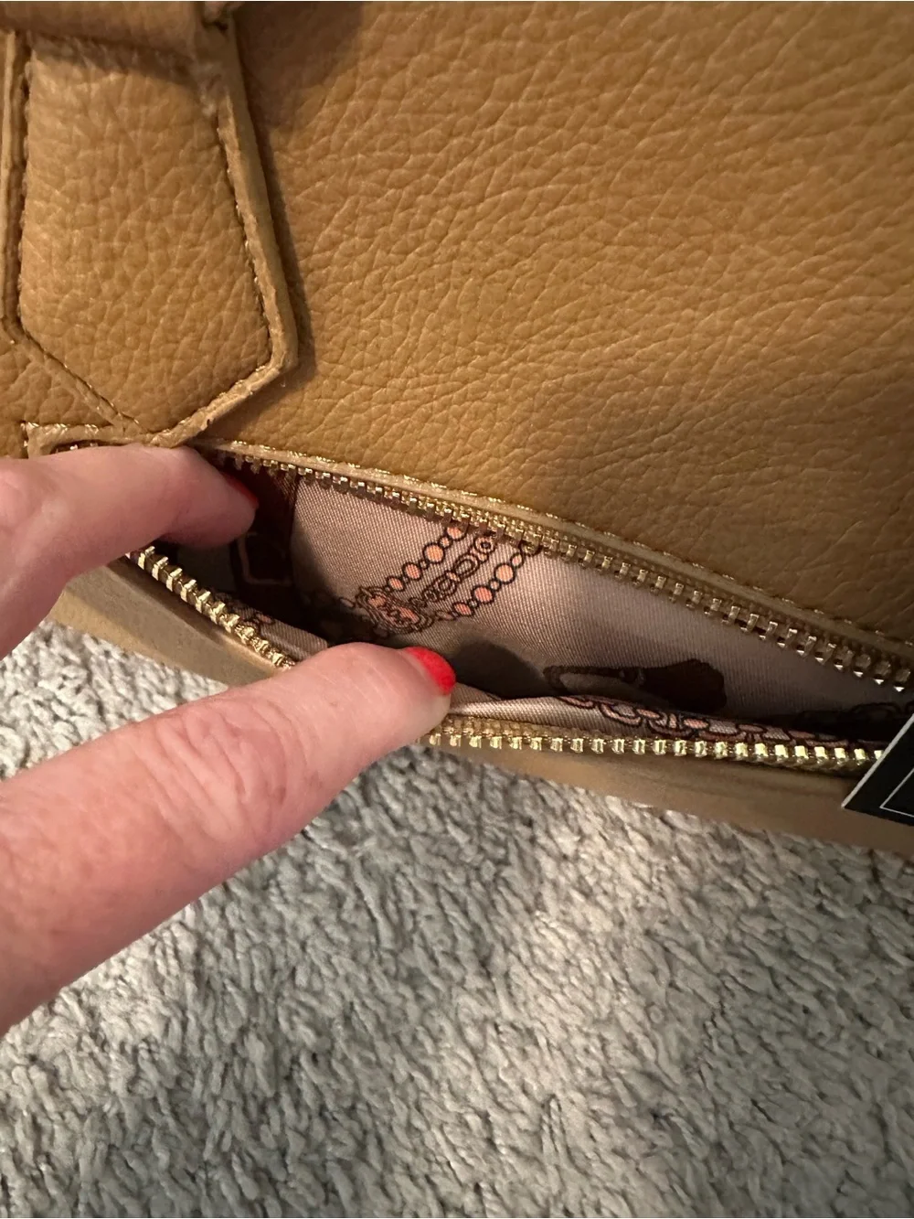 La Terre Fashion top-handle satchel bag (vegan) NWT